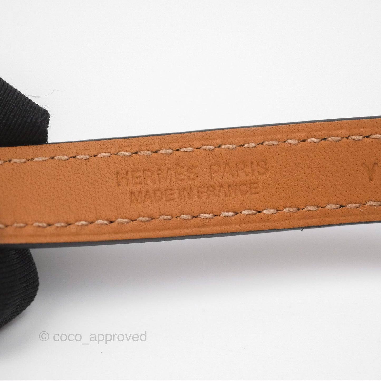 Hermès O'Kelly Bracelet Noir 89 Swift Gold Hardware
