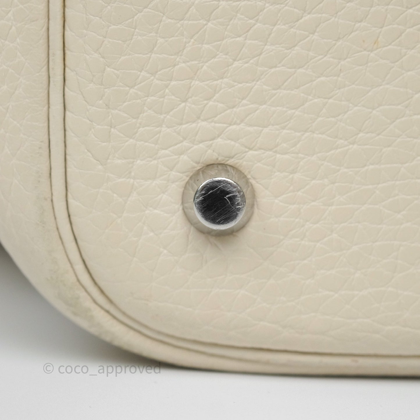 Hermès Picotin 22 Beton Clemence Palladium Hardware