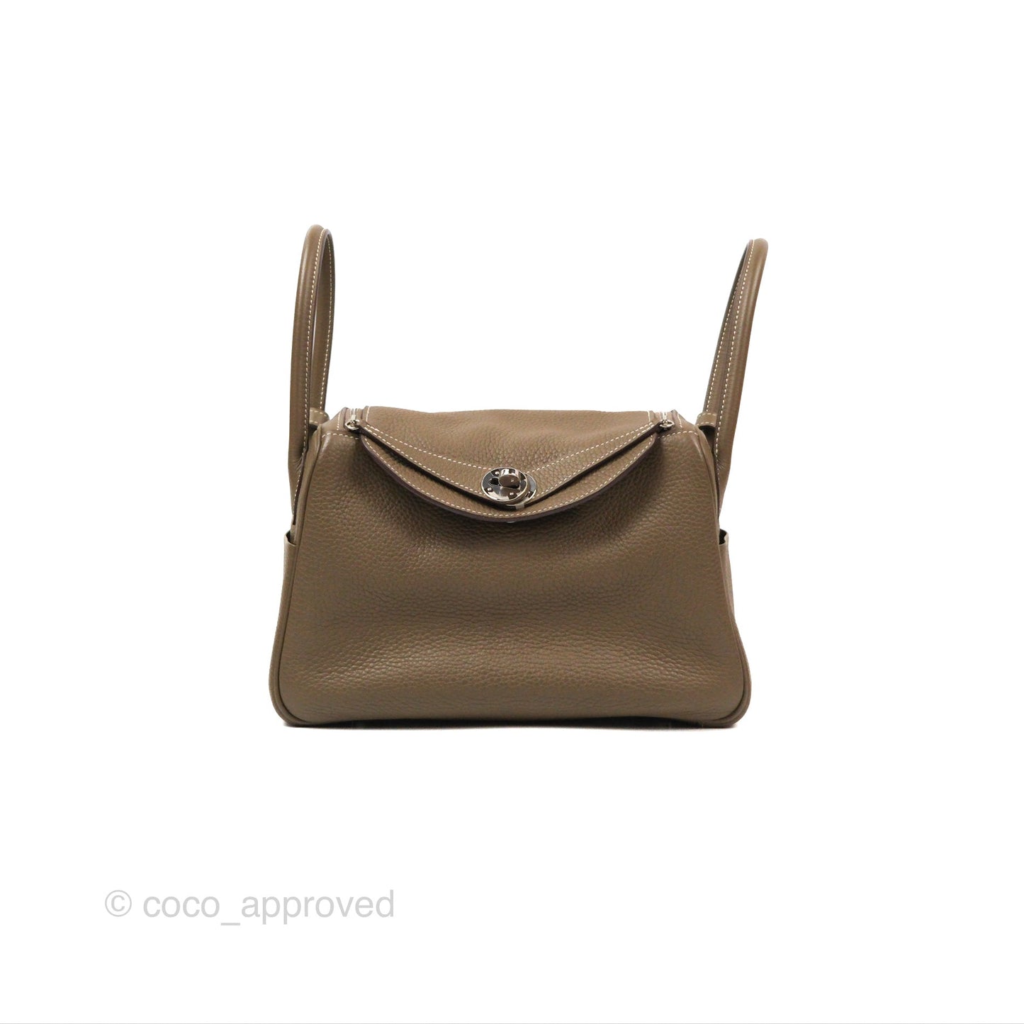Hermès Lindy 26 Etoupe Clemence Palladium Hardware