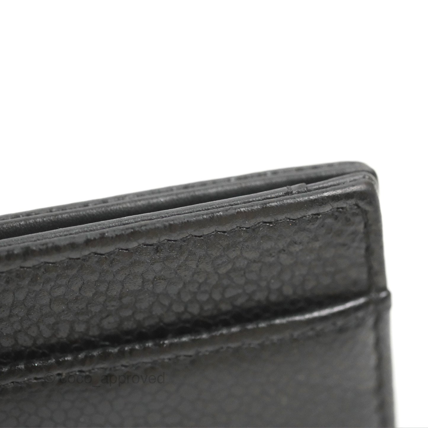 Chanel CC Card Holder Black Caviar