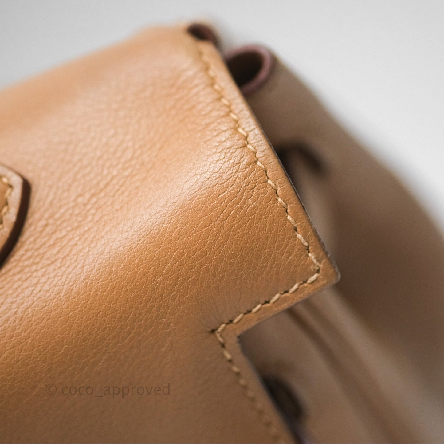 Hermès Kelly 35 Retourne Chai 0M Evercolor Palladium Hardware