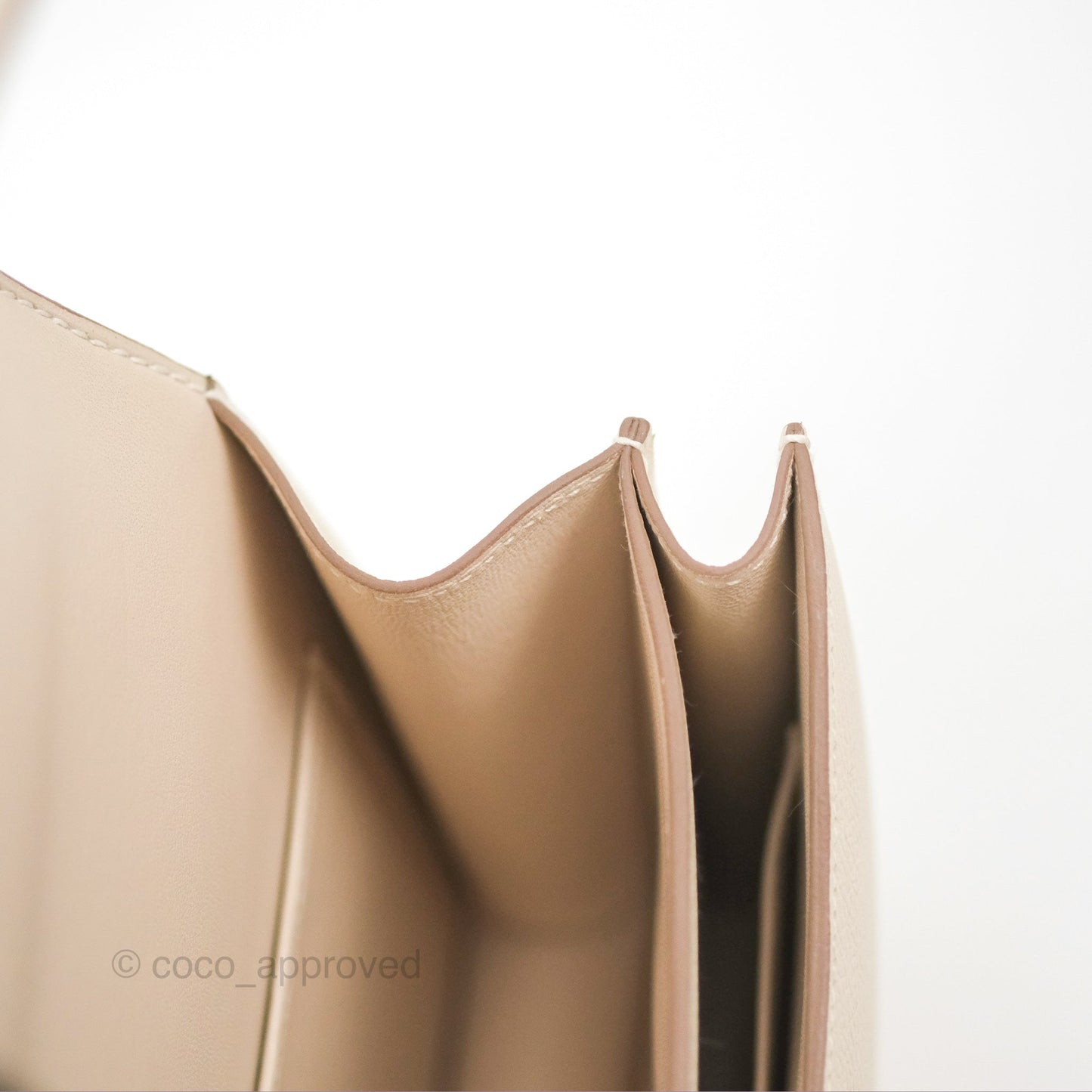 Hermès Constance Mini 18cm Craie Epsom Gold Hardware
