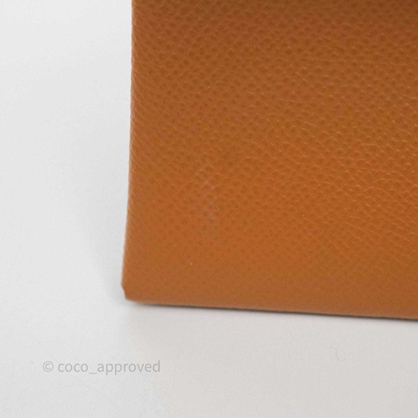 Hermès Calvi Duo Compact Card Holder Gold Epsom