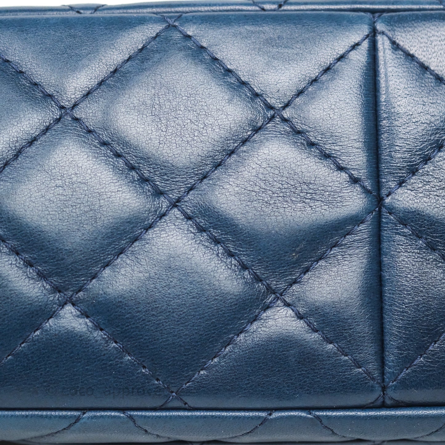 Chanel Reissue 227 Quilted Navy Lambskin Ruthenium Hardware