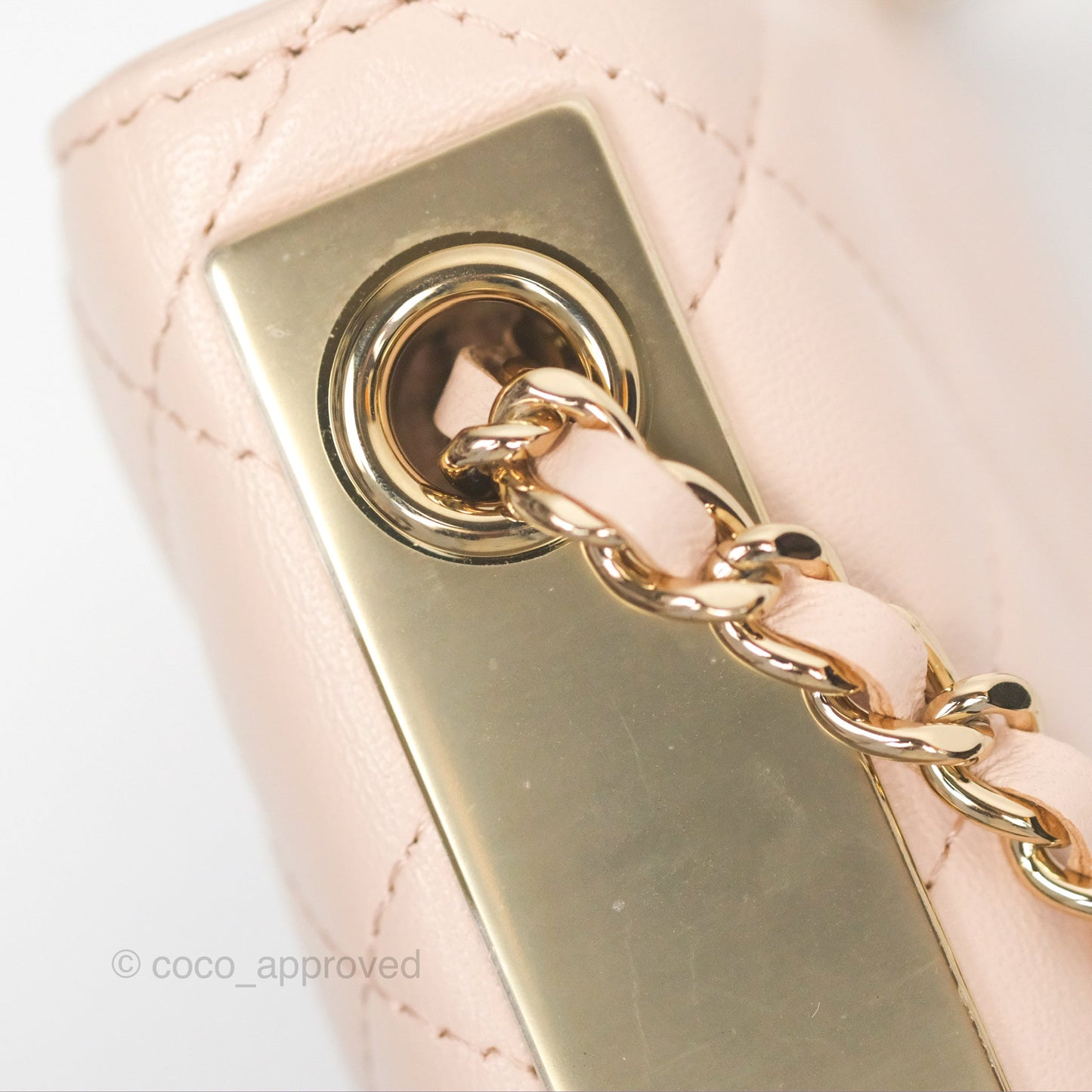 Chanel Trendy CC WOC Quilted Light Pink Lambskin Gold Hardware