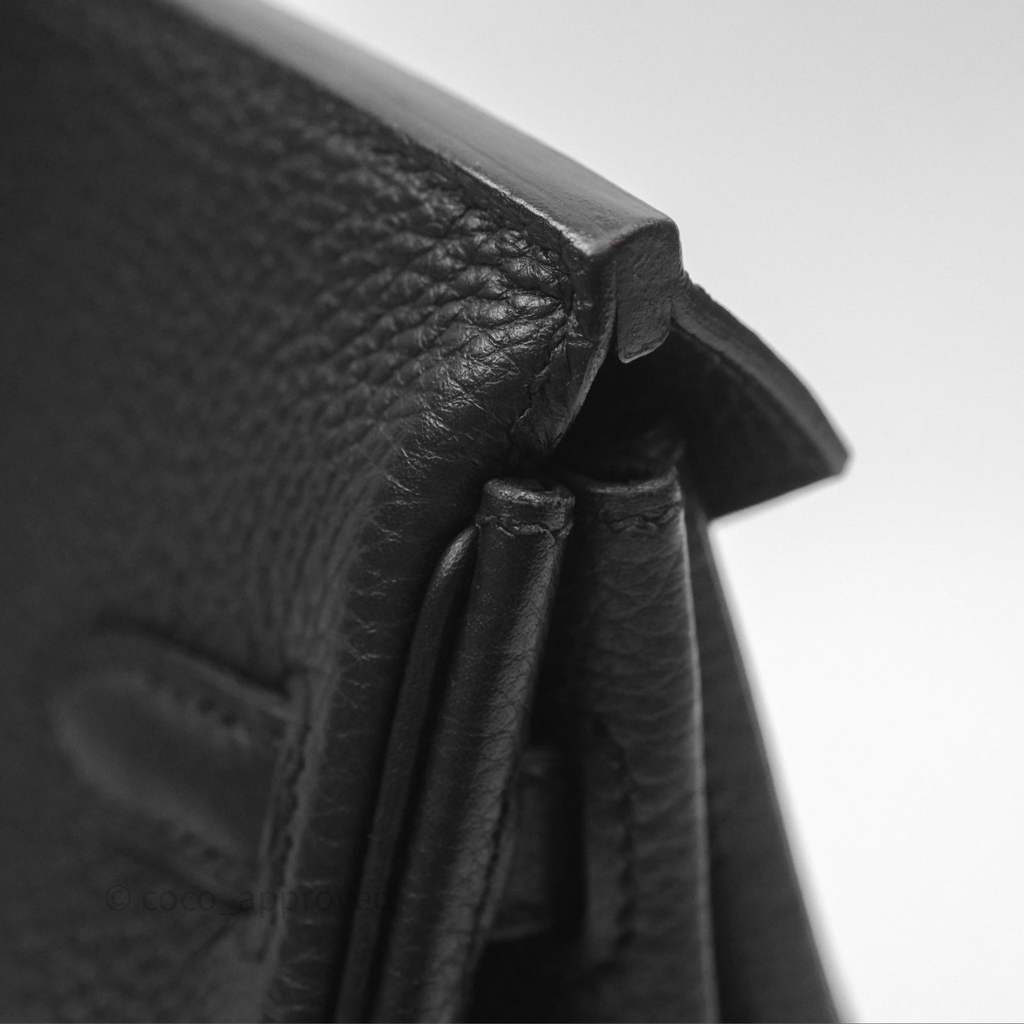 Hermès Retourne Birkin 25 Noir Togo Gold Hardware