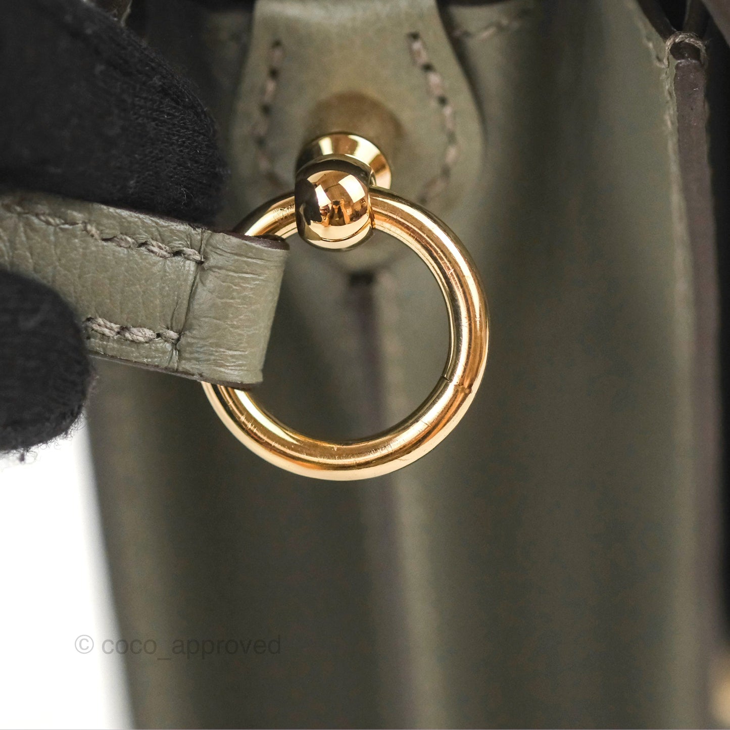 Hermès Roulis Mini 18 Gris Meyer 0L Evercolor Permabrass Hardware