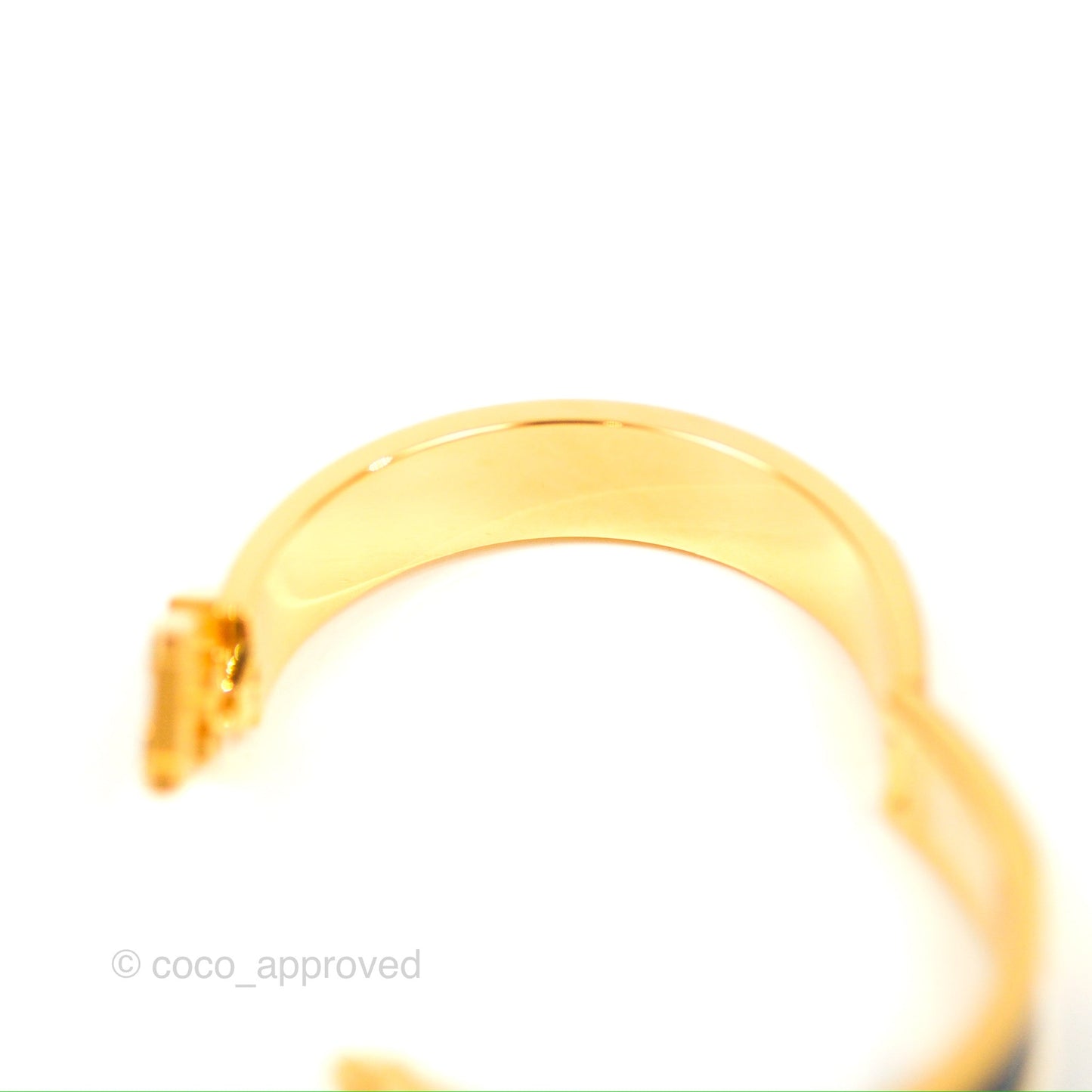 Hermès Clic H Space Derby Bracelet Indigo Multicolore Gold Hardware PM