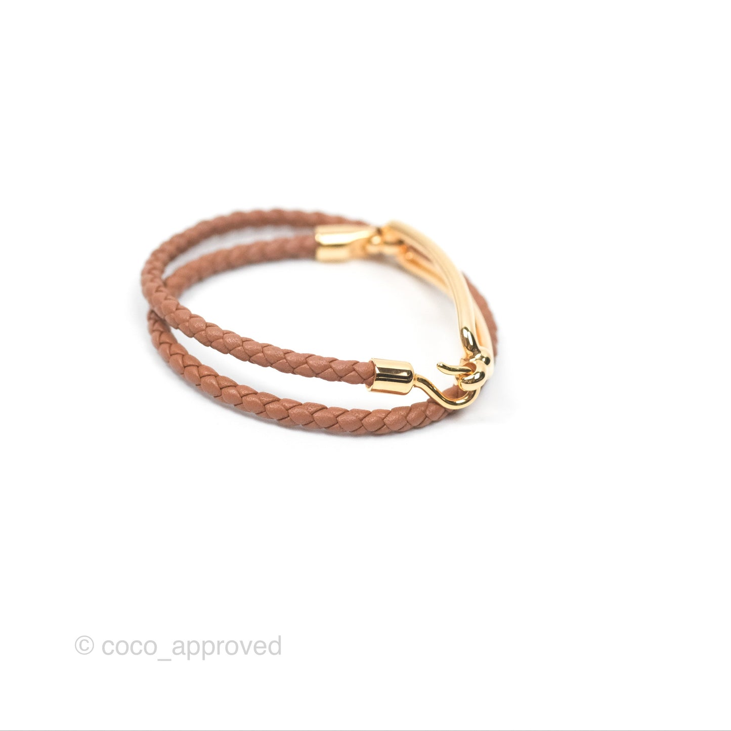 Hermès Roulis Double Tour Bracelet Gold Gold Hardware