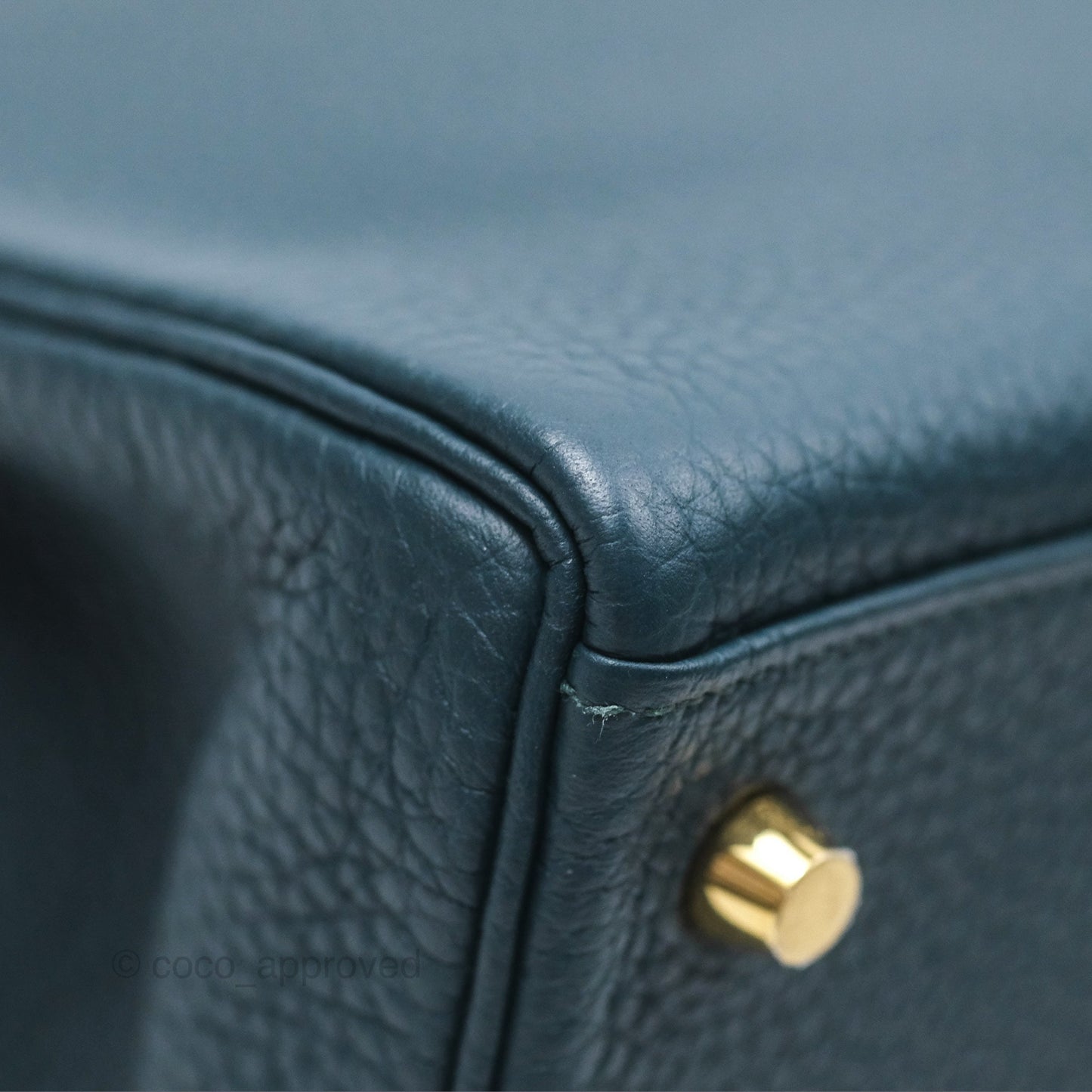 Hermès Kelly 28 Retourne Dark Green Clemence Gold Hardware