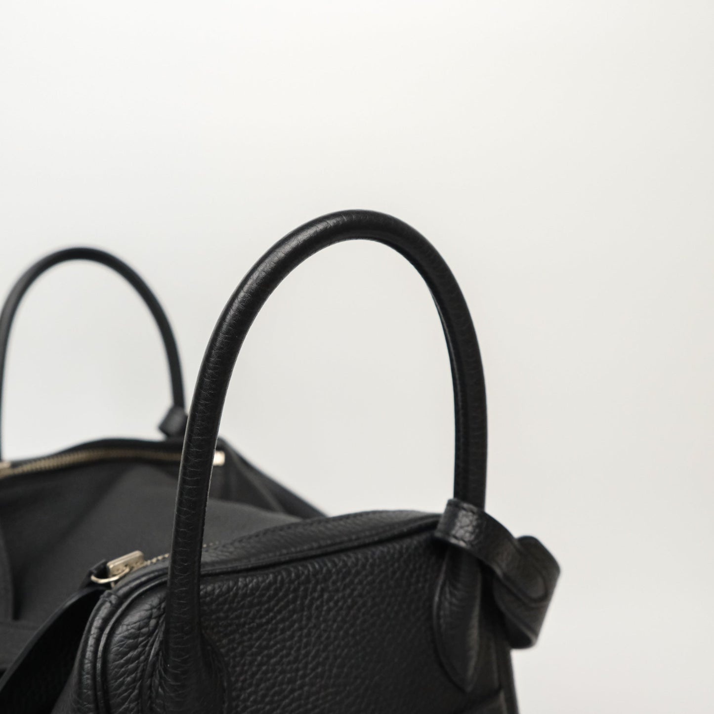 Hermès Lindy 30 Black Clemence Palladium Hardware