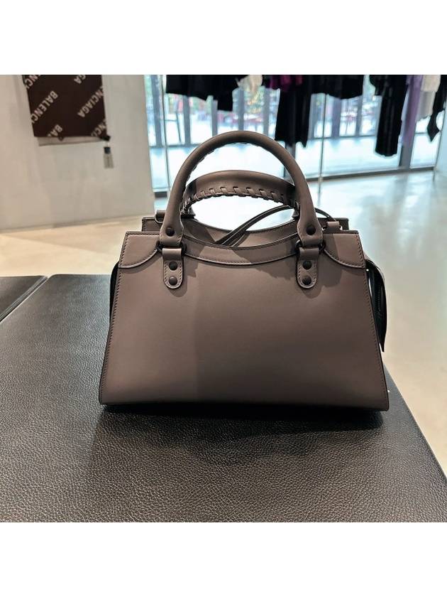 Luxury Balenciaga Women s Gray Neo Classic Small Tote Bag Cross 638521 11R57 1404