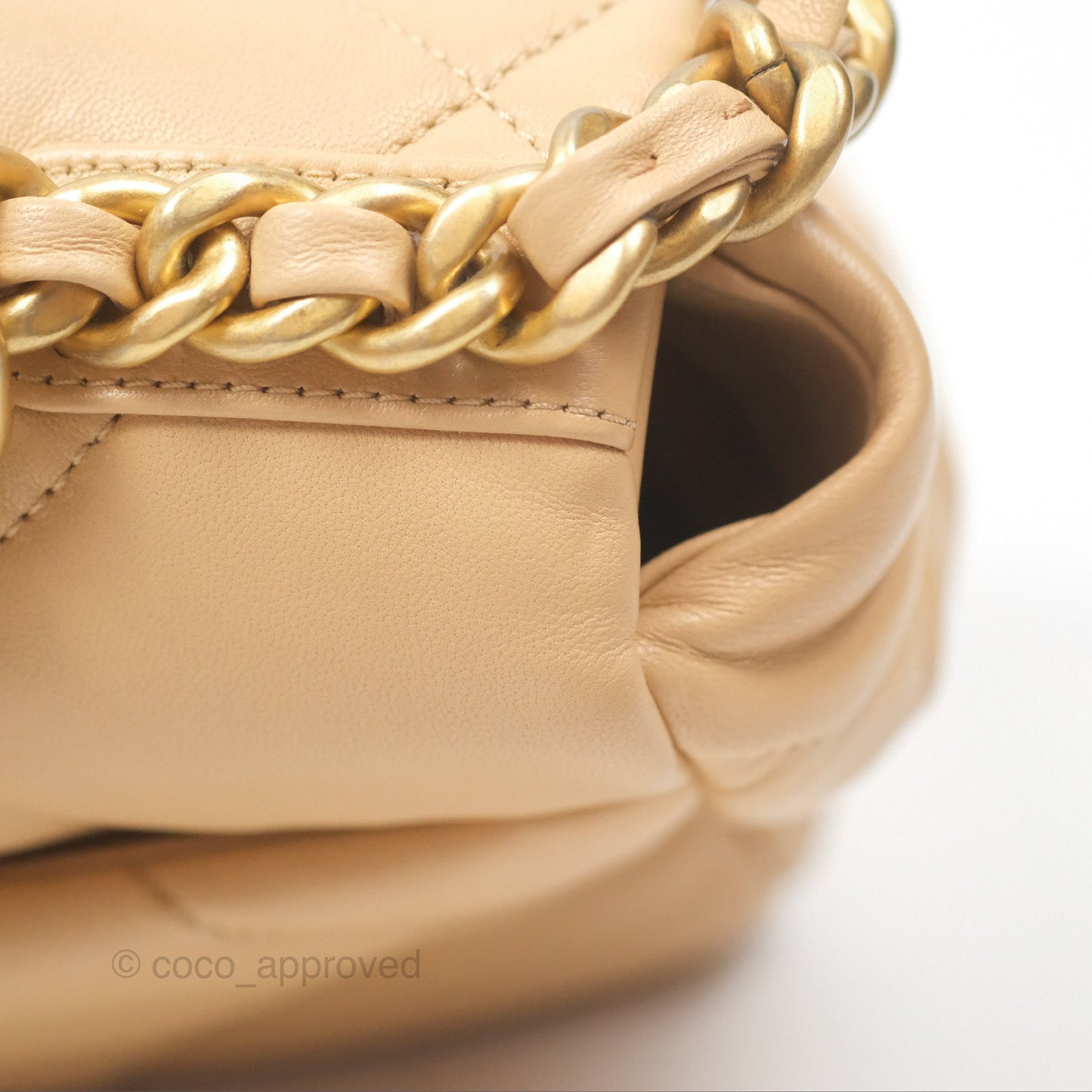 Chanel 19 Small Beige Mixed Hardware