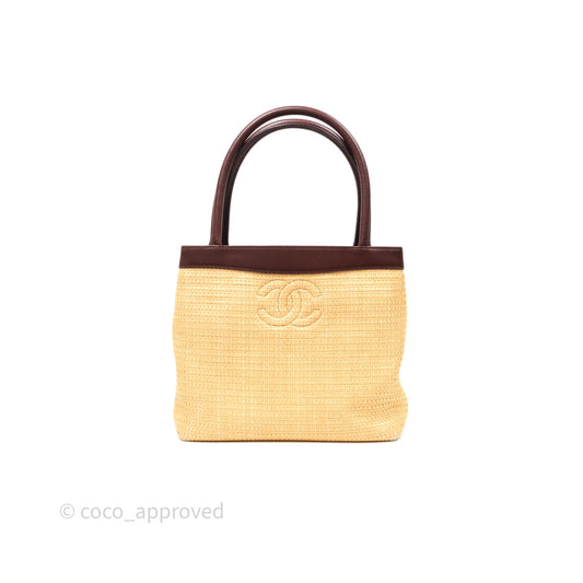Chanel Vintage Rattan Tote Bag