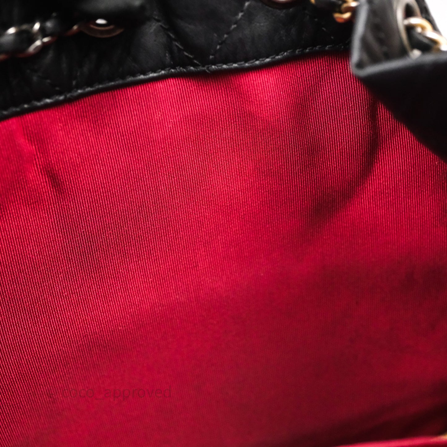 Chanel Small Gabrielle Backpack Black Aged Calfskin