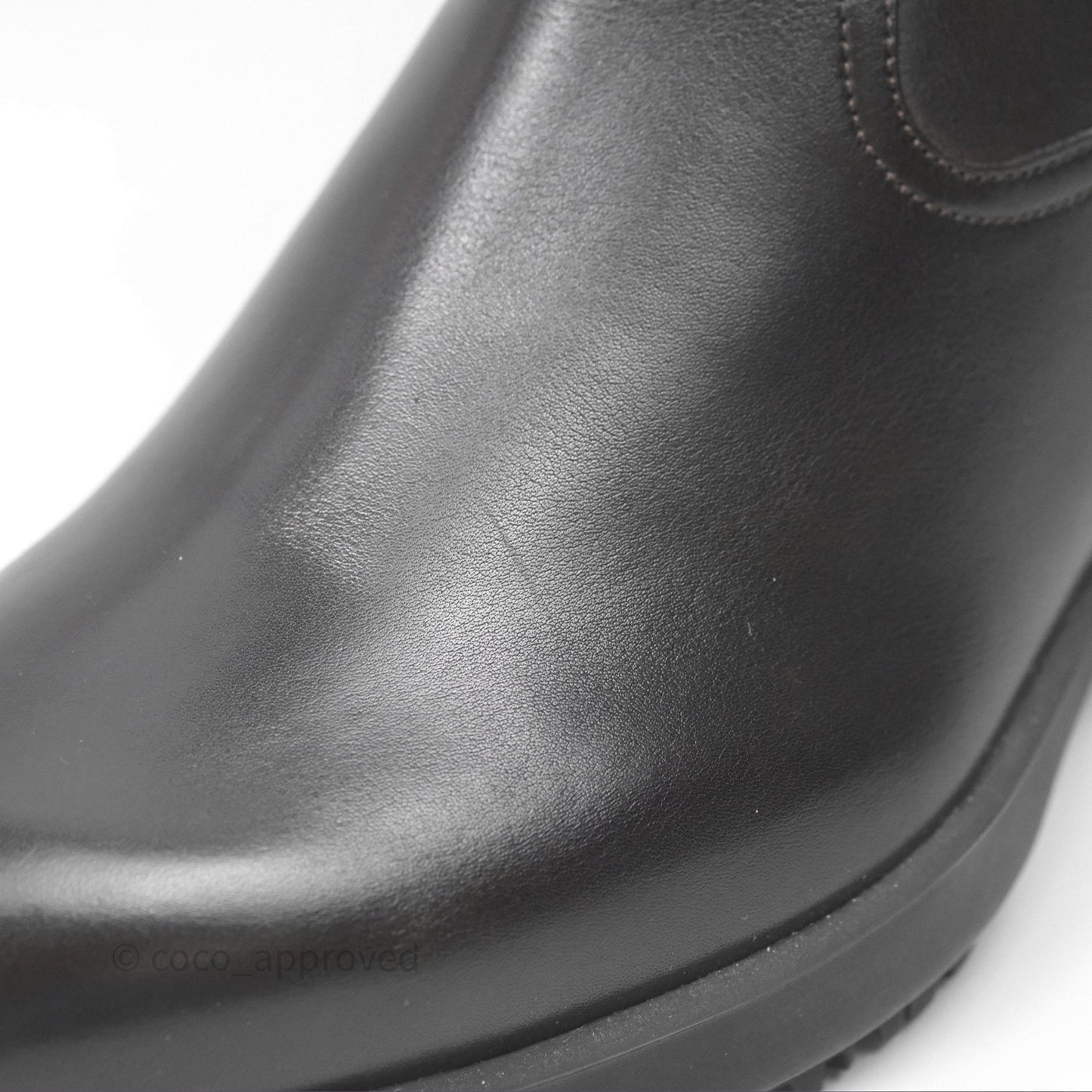 Hermès Kross Training Boots Moka Brown Calfskin Size 35