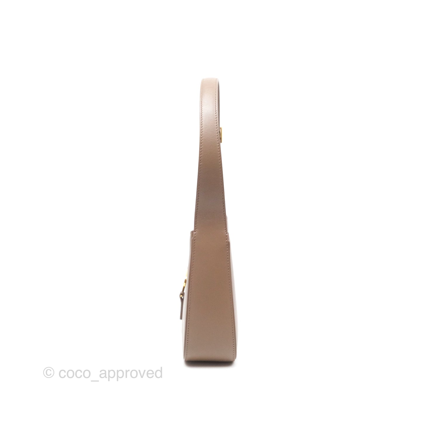 Saint Laurent Le 5 À 7 Taupe Calfskin Bronze Brass Hardware