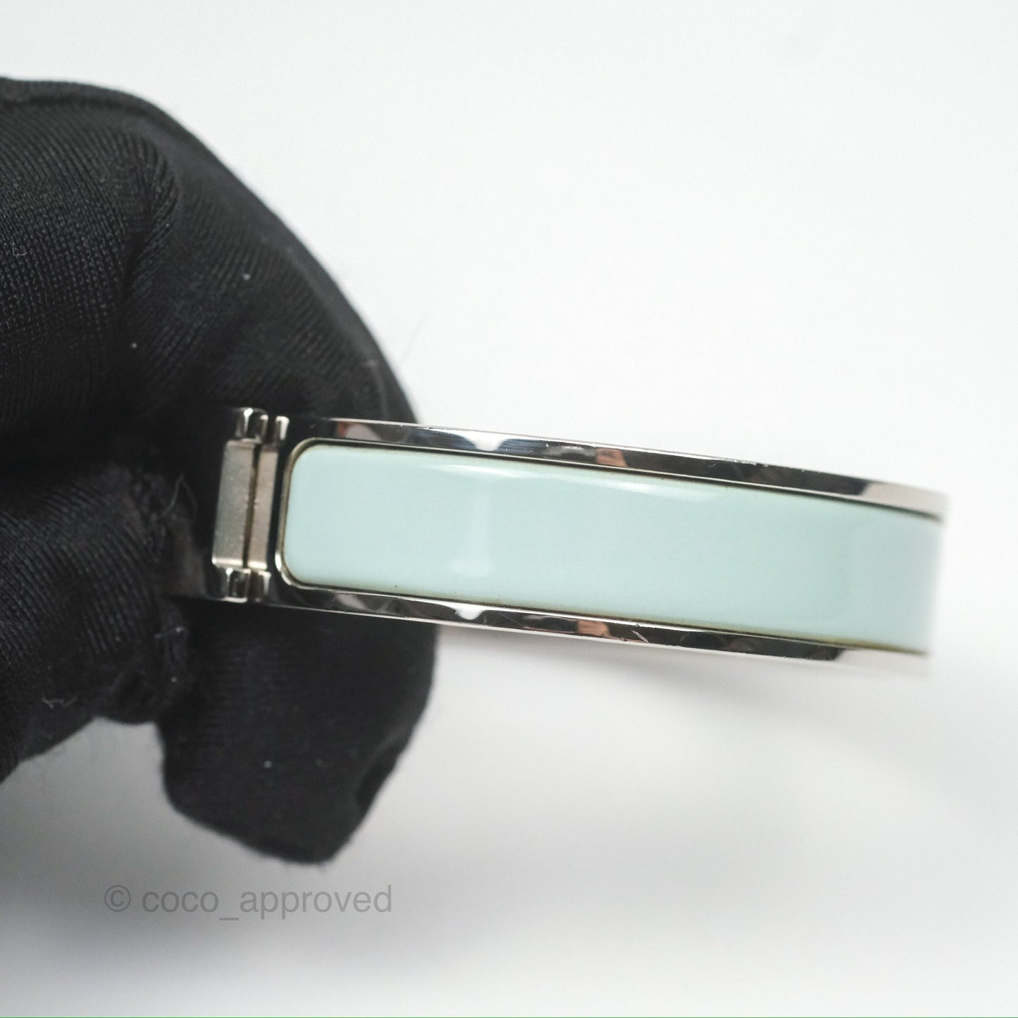Hermès Clic H Bracelet Mint Palladium Hardware PM