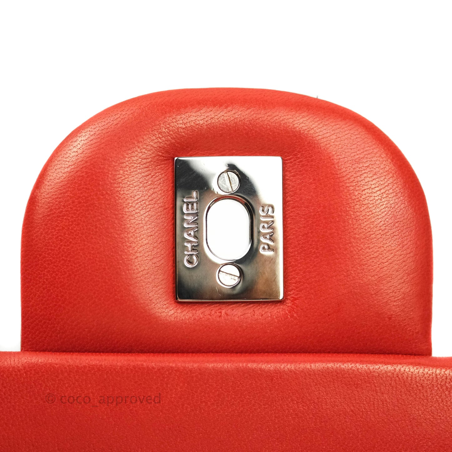 Chanel Jumbo Double Flap Red Lambskin Silver Hardware⁣⁣