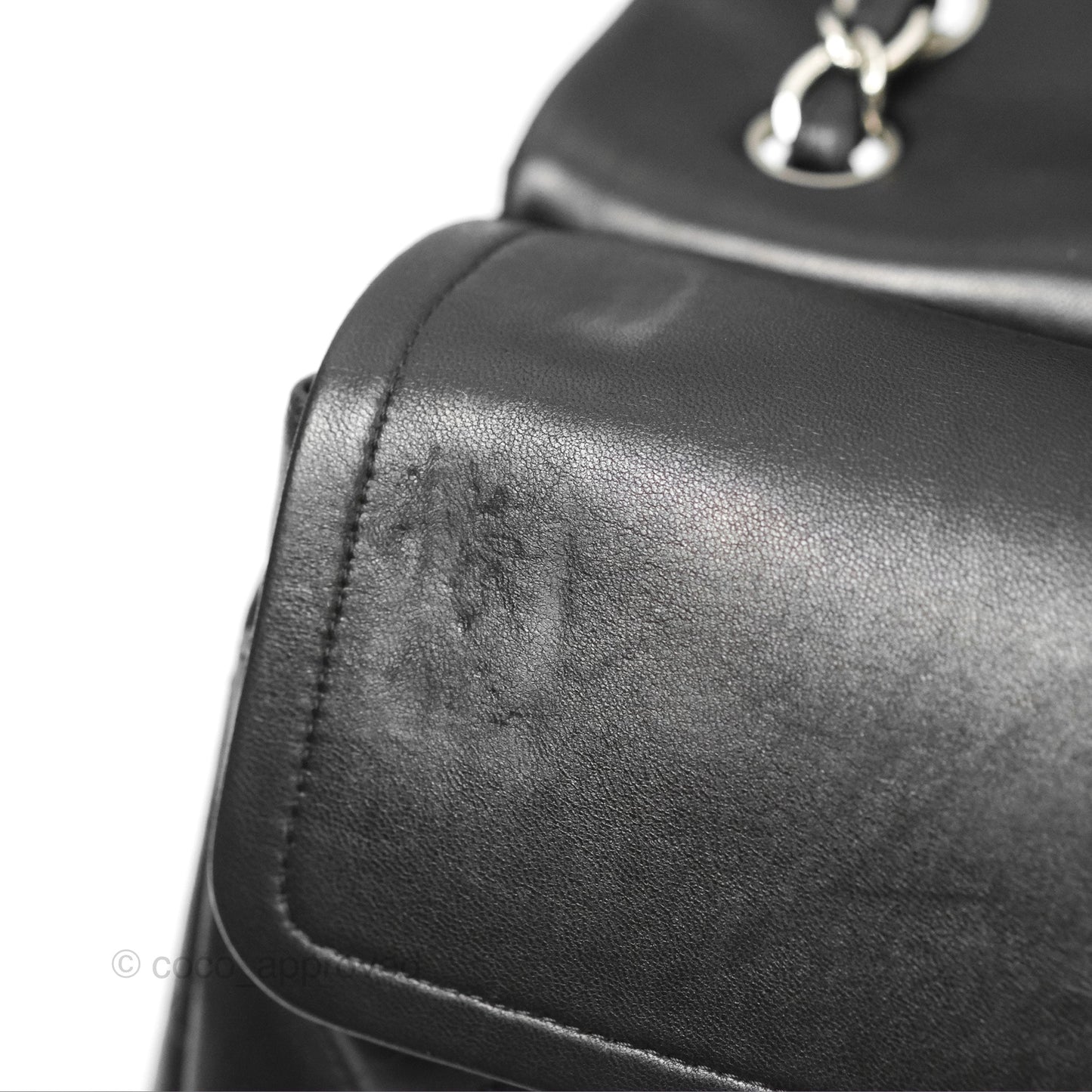 Chanel Jumbo Double Flap Black Lambskin Silver Hardware⁣⁣
