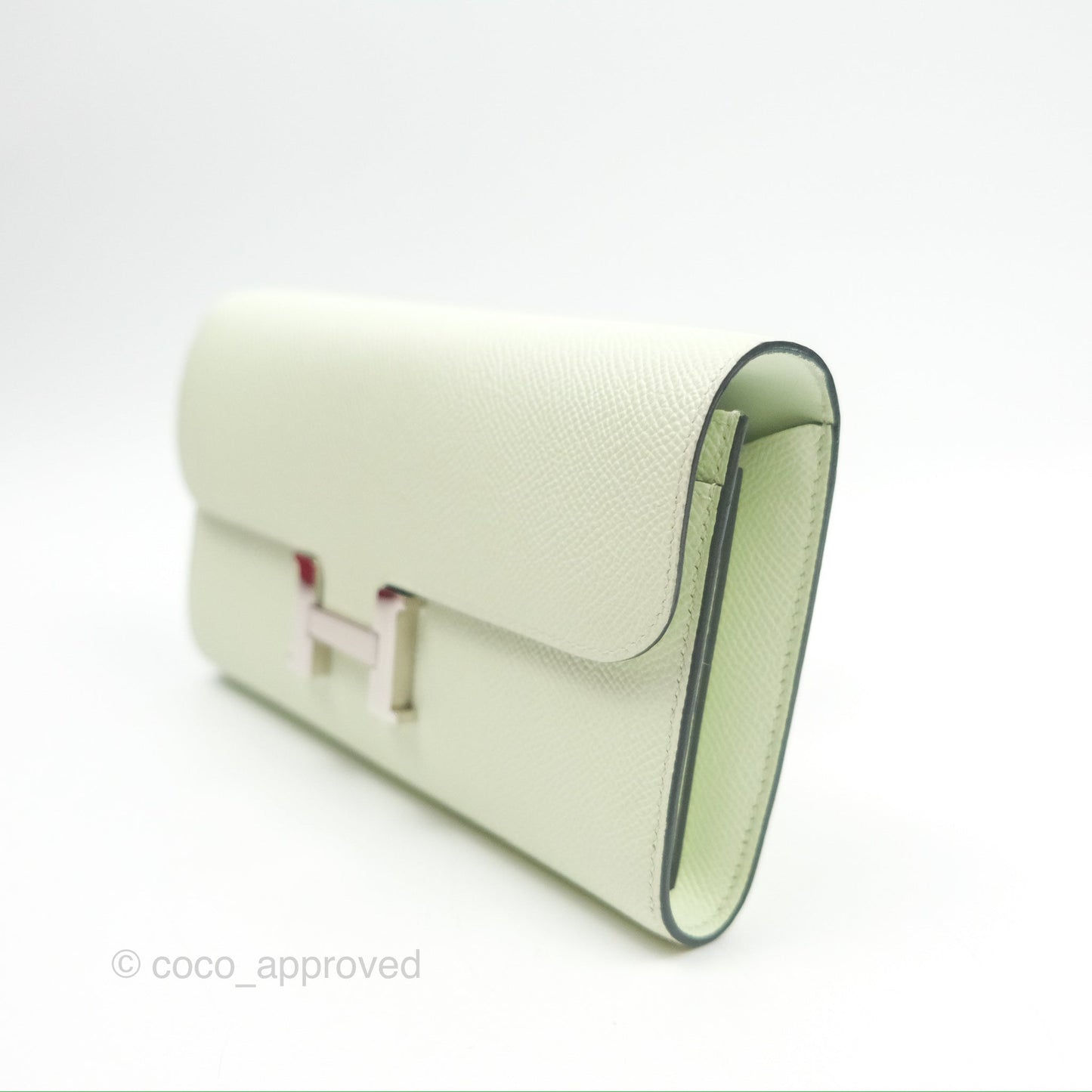 Hermès Constance To Go Wallet Vert Fizz Epsom Palladium Hardware