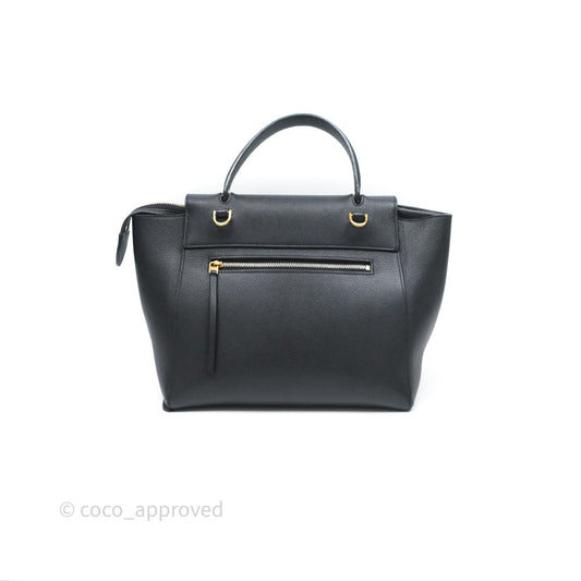 Celine Micro Belt Bag Black Grained Calfskin Gold Hardware