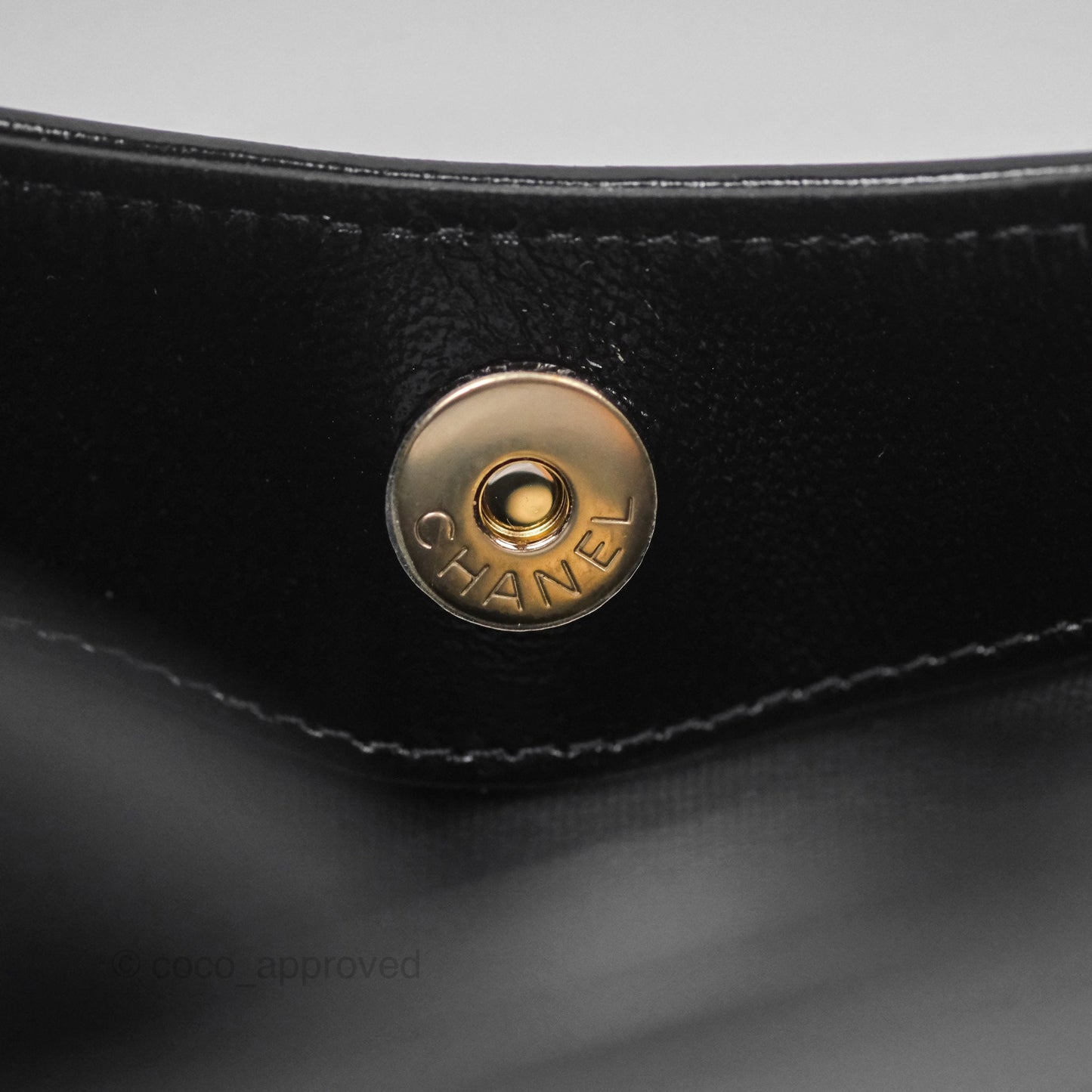 Chanel Nano 31 Black Shiny Lambskin Gold Hardware
