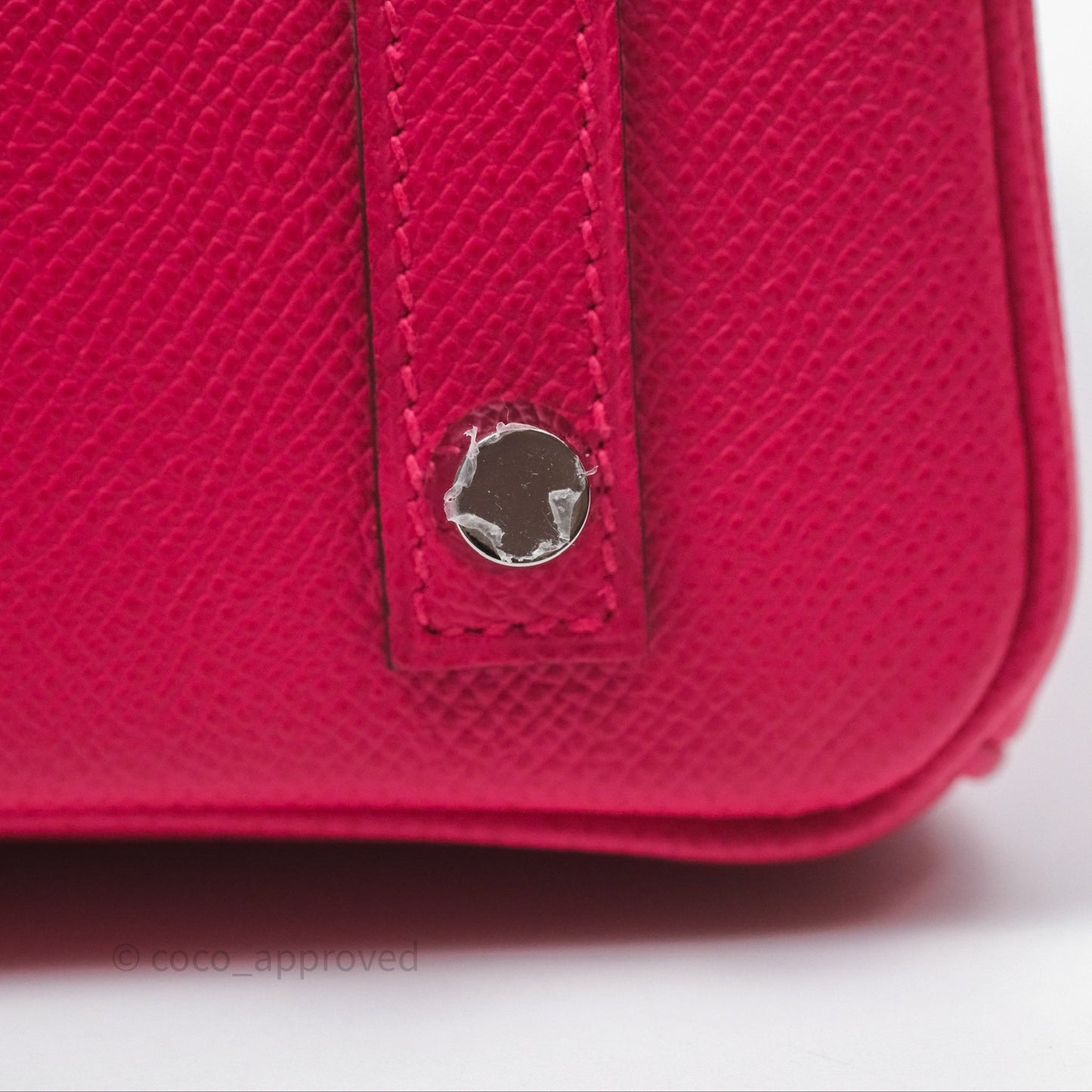 Hermès Birkin 30 Framboise 90 Epsom Palladium Hardware