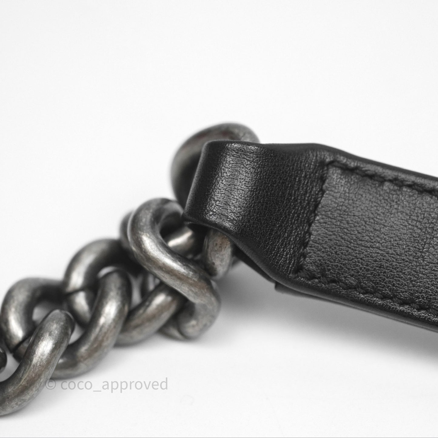 Chanel Quilted Medium Boy Black Calfskin Ruthenium Hardware