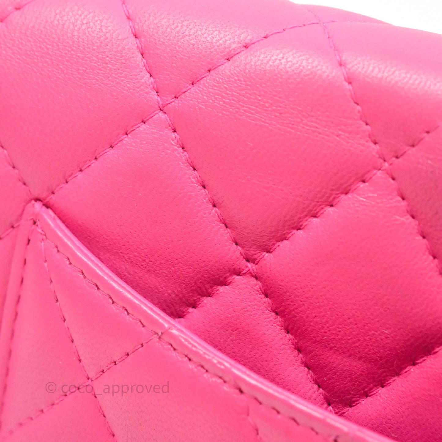 Chanel Quilted Wallet on Chain WOC Pink Lambskin Silver Hardware