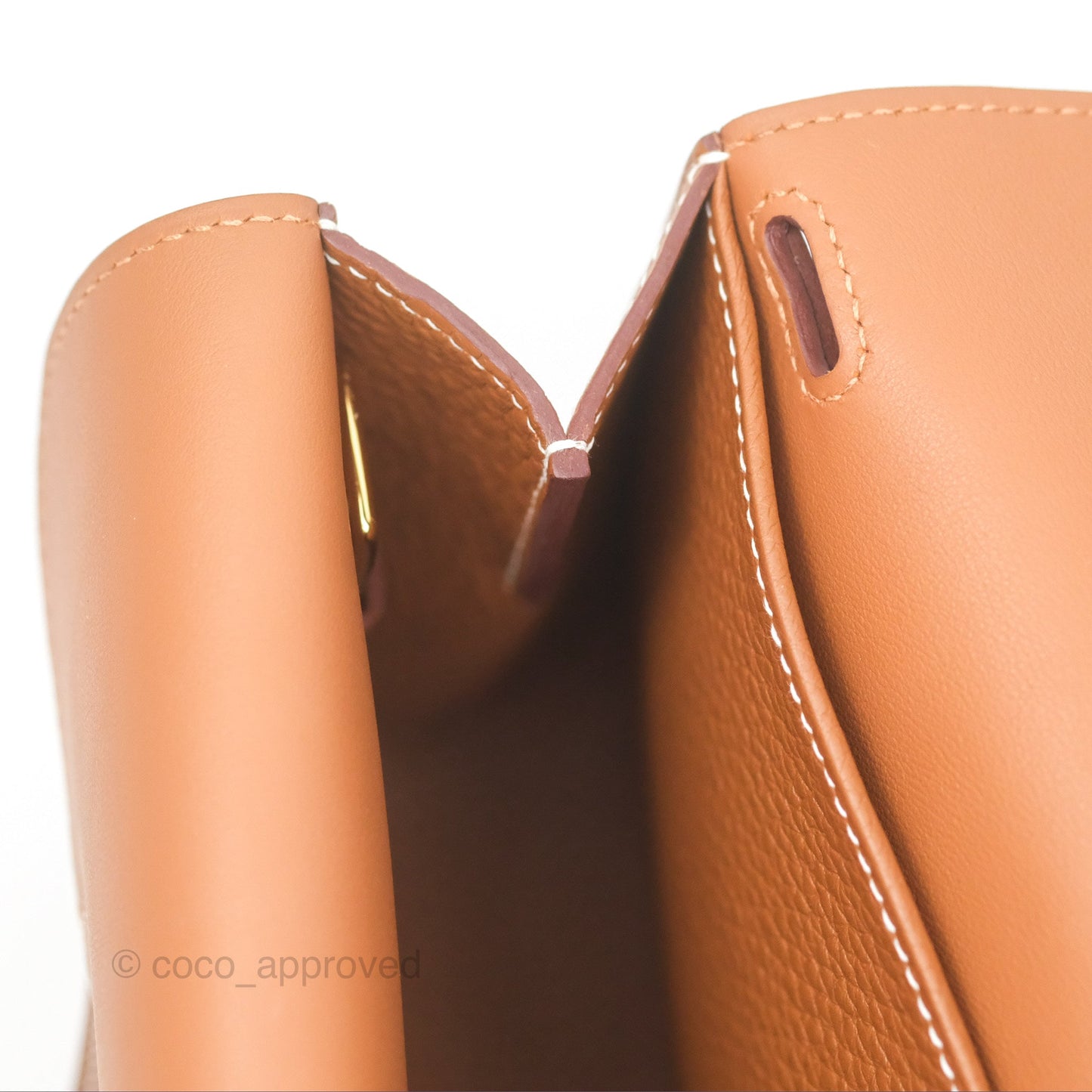 Hermès Halzan 25 Gold Clemence Gold Hardware