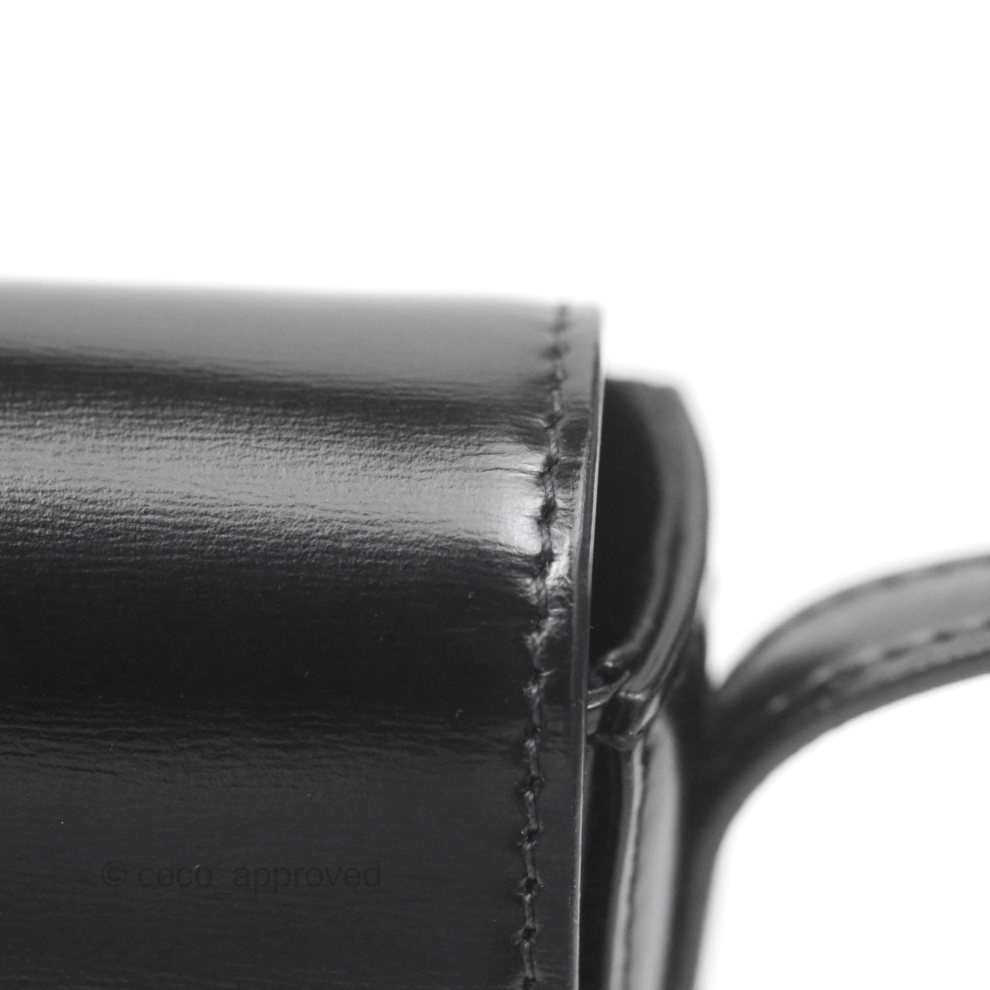 Celine Triomphe Shoulder Bag Black Calfskin