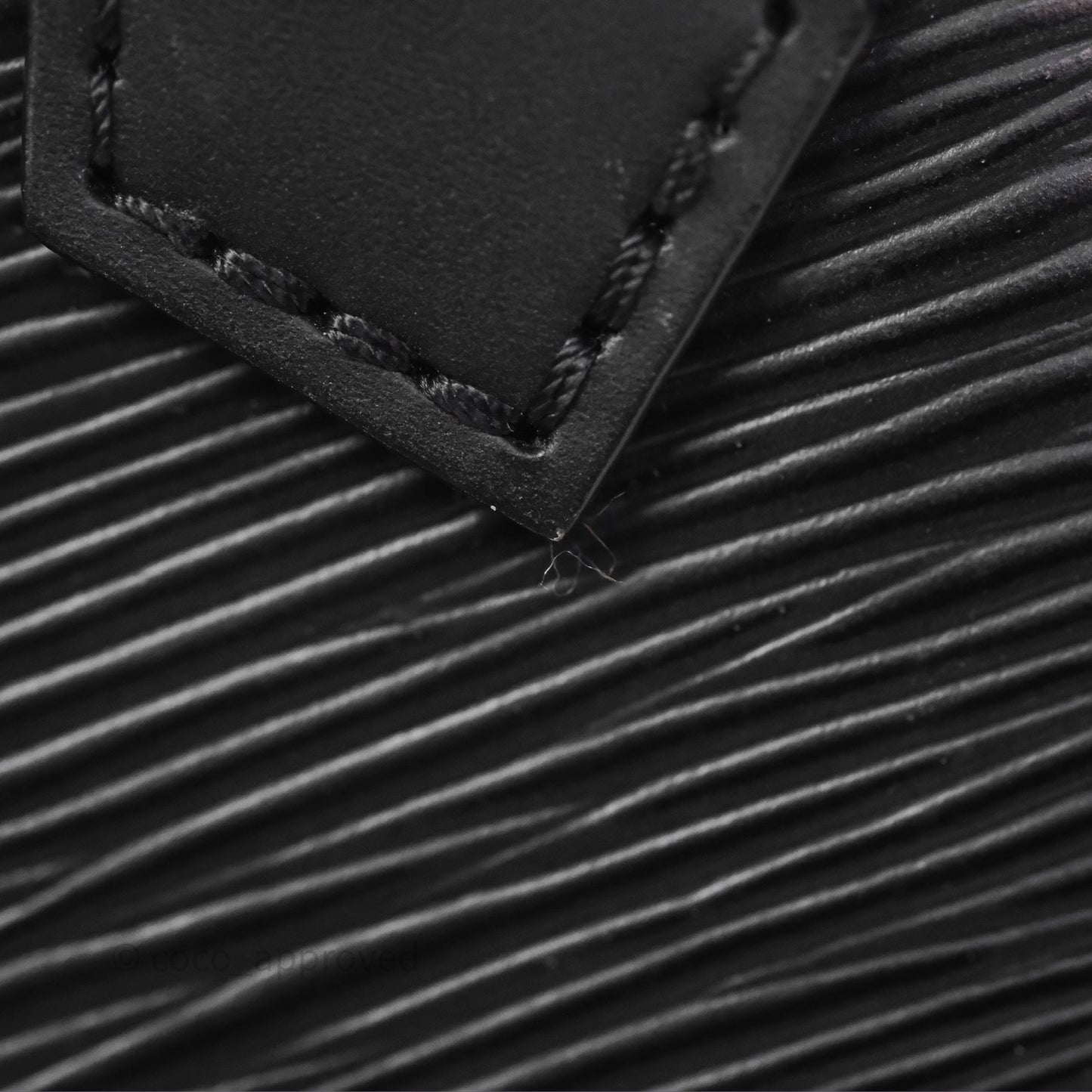 Louis Vuitton Alma Nano Black Silver Hardware