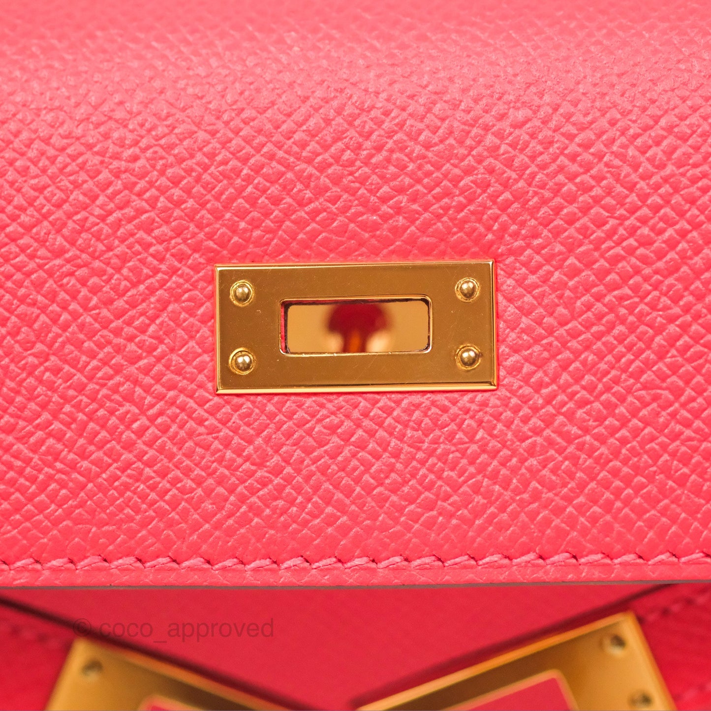 Hermès Kelly 25 Sellier Rose Jaipur Epsom Gold Hardware