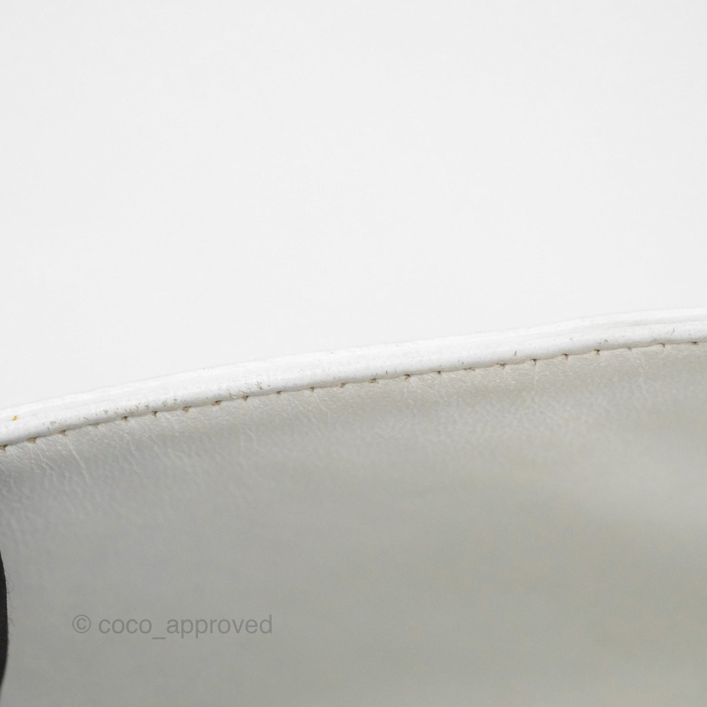 Chanel Classic M/L Medium Double Flap White Caviar Silver Hardware