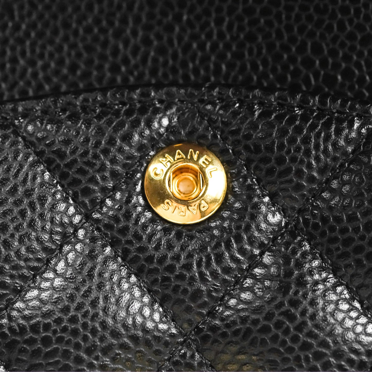 Chanel Small Classic Quilted Flap Black Caviar Gold Hardware