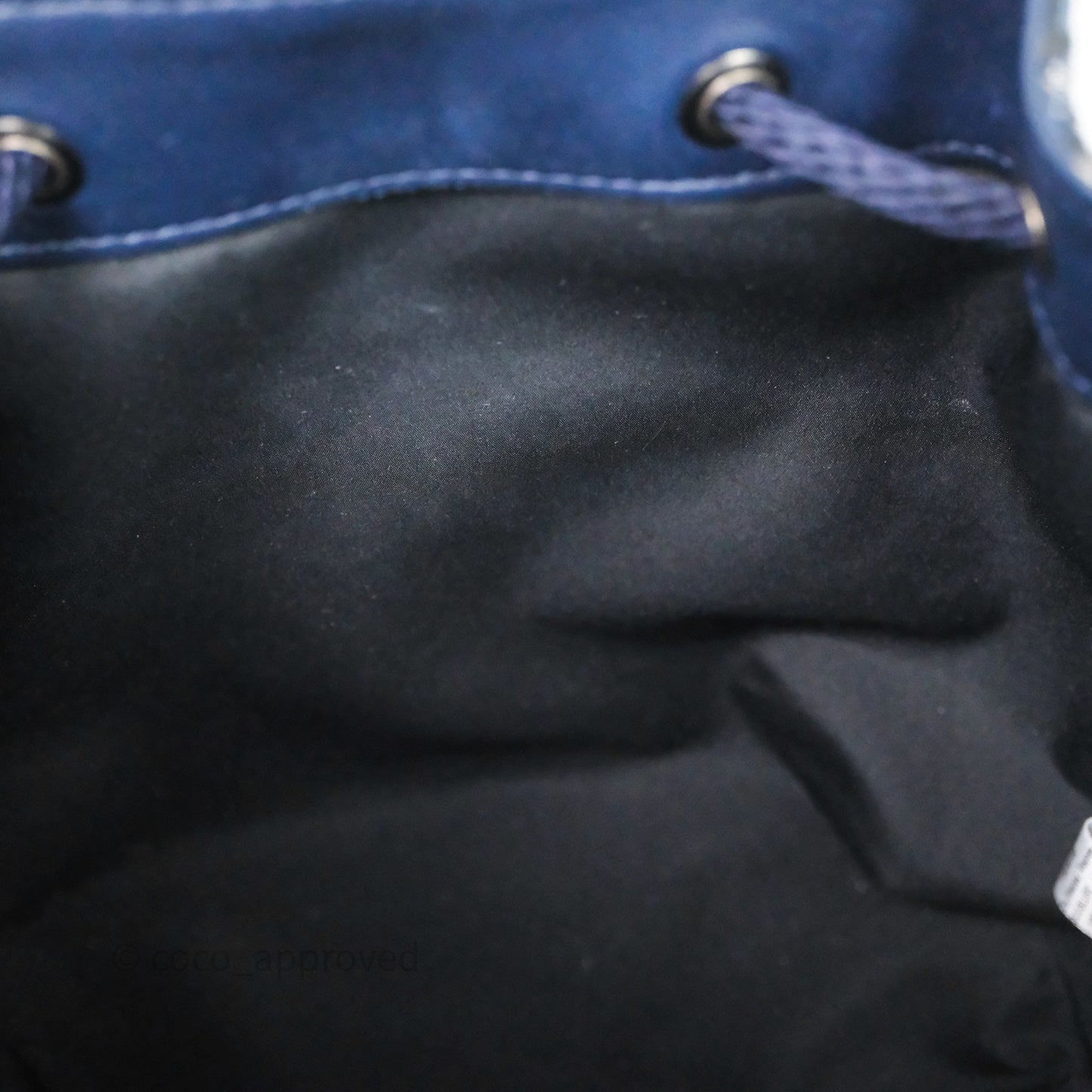 Christian Dior Mini Backpack Oblique Jacquard Beige and Blue