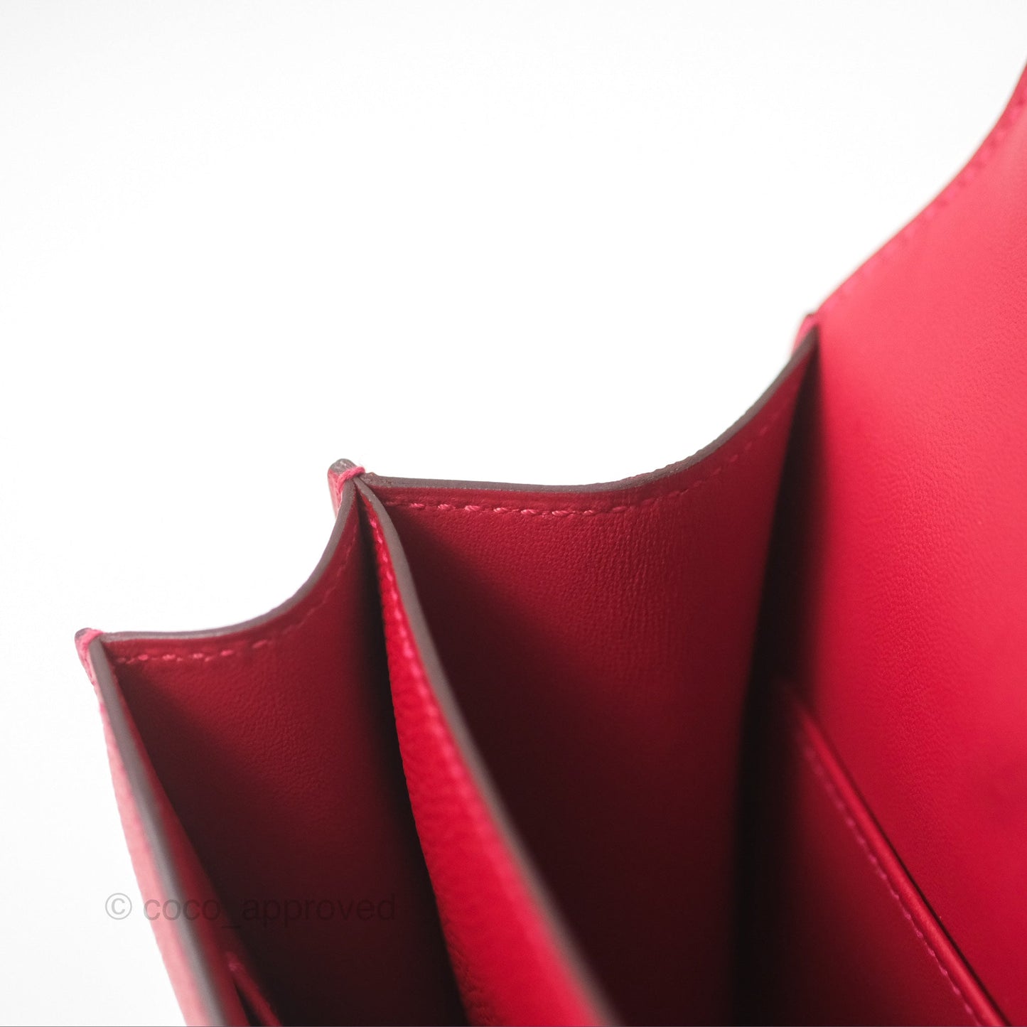 Hermès Constance Mini 18cm Red Epsom Gold Hardware