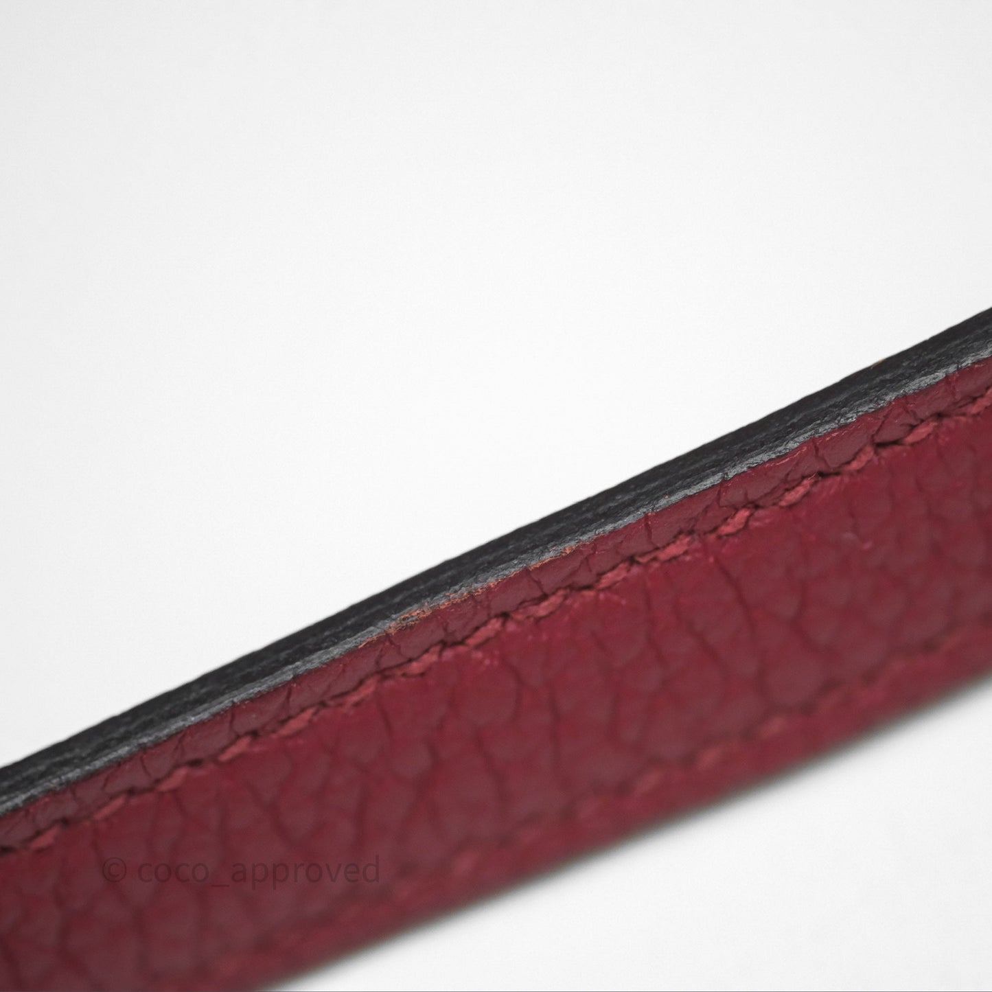 Hermès Kelly 32 Retourne Rouge Grenat K1 Togo Gold Hardware