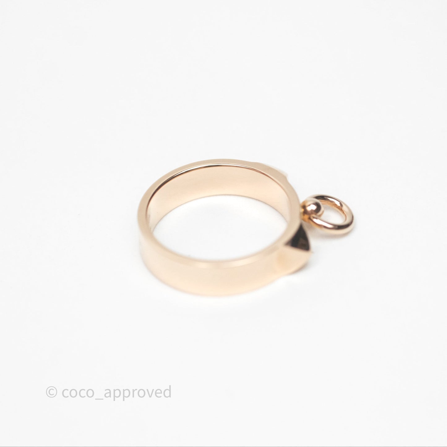 Hermes Collier de Chien Ring PM Rose Gold Size 52