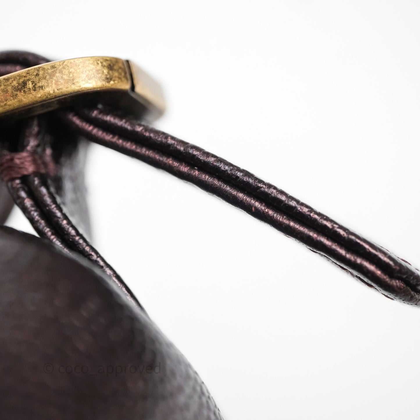Chanel Quilted Filigree Backpack Iridescent Burgundy Caviar Aged Gold Hardware