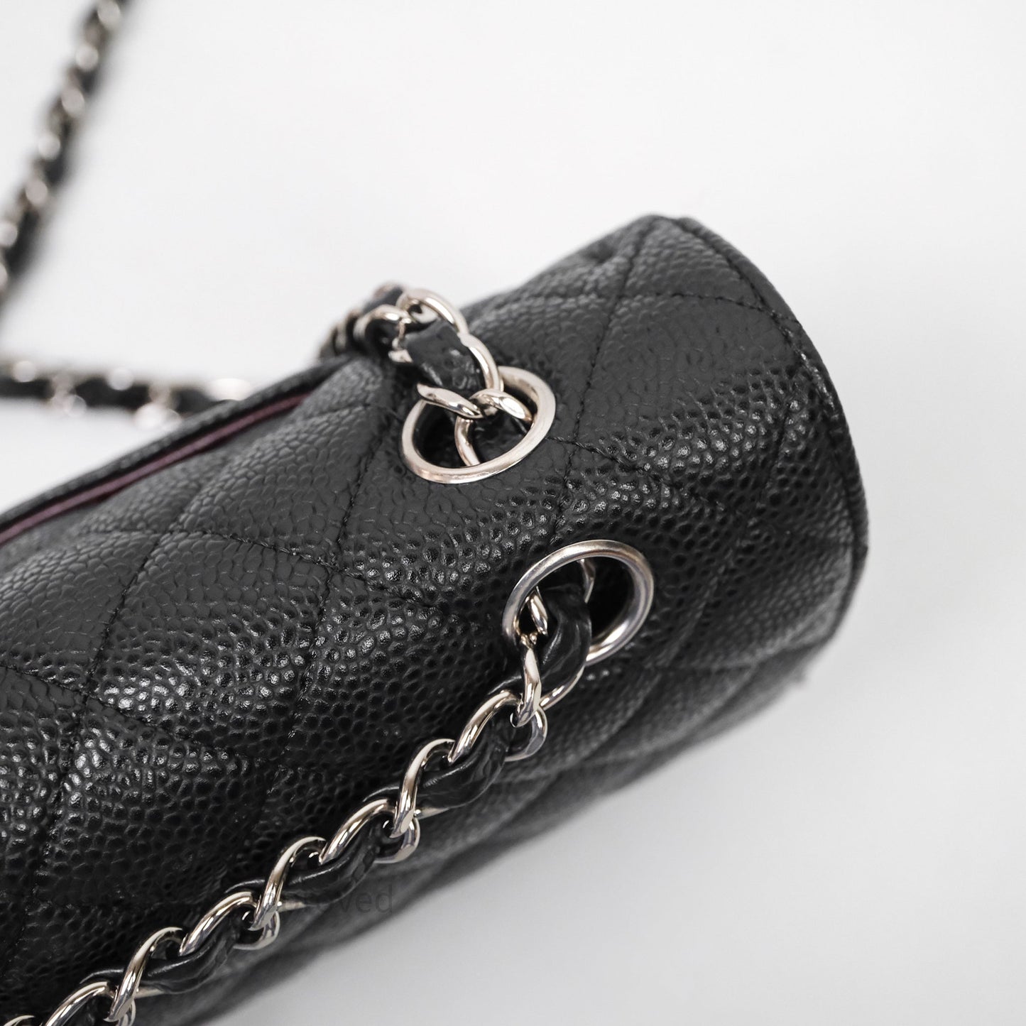 Chanel Classic M/L Medium Flap Quilted Black Caviar Silver Hardware