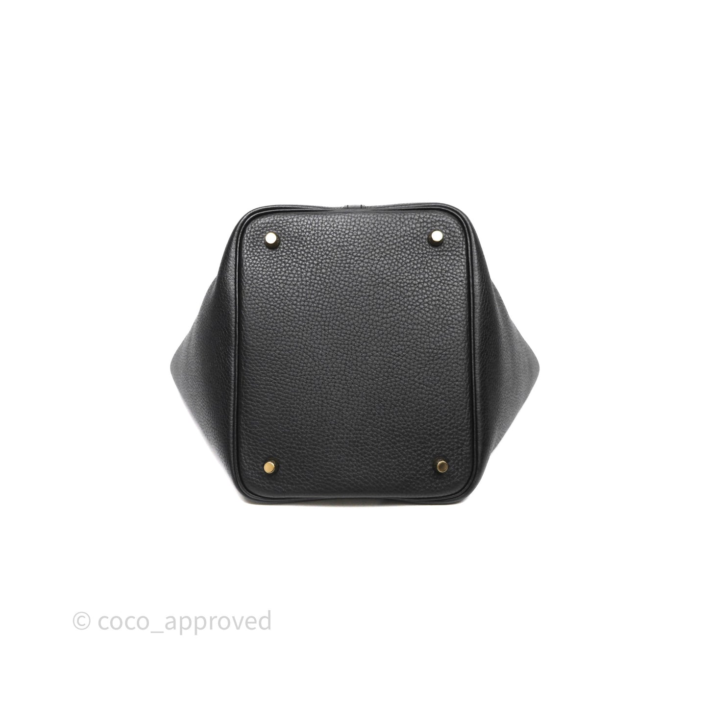 Hermès Picotin 22 Black Noir 89 Clemence Gold Hardware