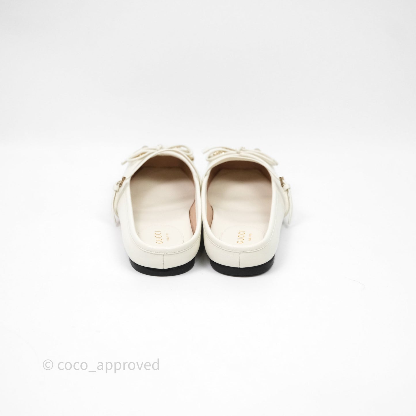 Gucci Horsebit Ballet Flats White Size 35.5