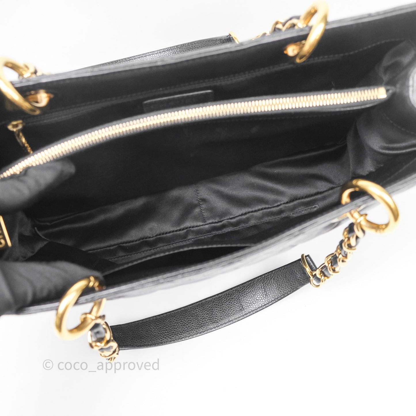 Chanel GST Black Caviar Gold Hardware