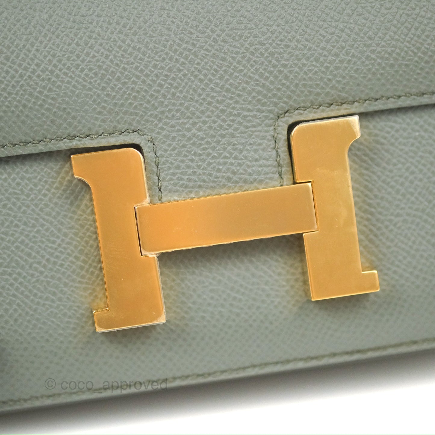 Hermès Constance Mini 18cm Vert Amande Epsom Gold Hardware