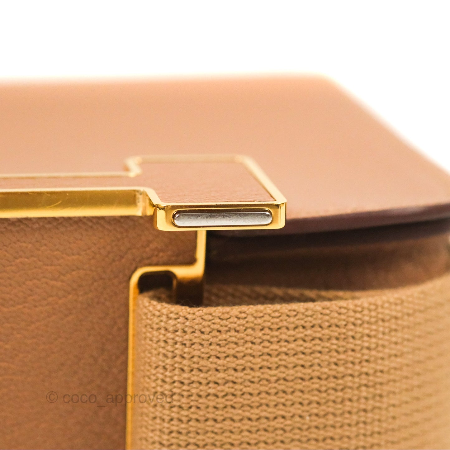 Hermès Geta Bag Chai 0M Quebracho 2J Gold Hardware