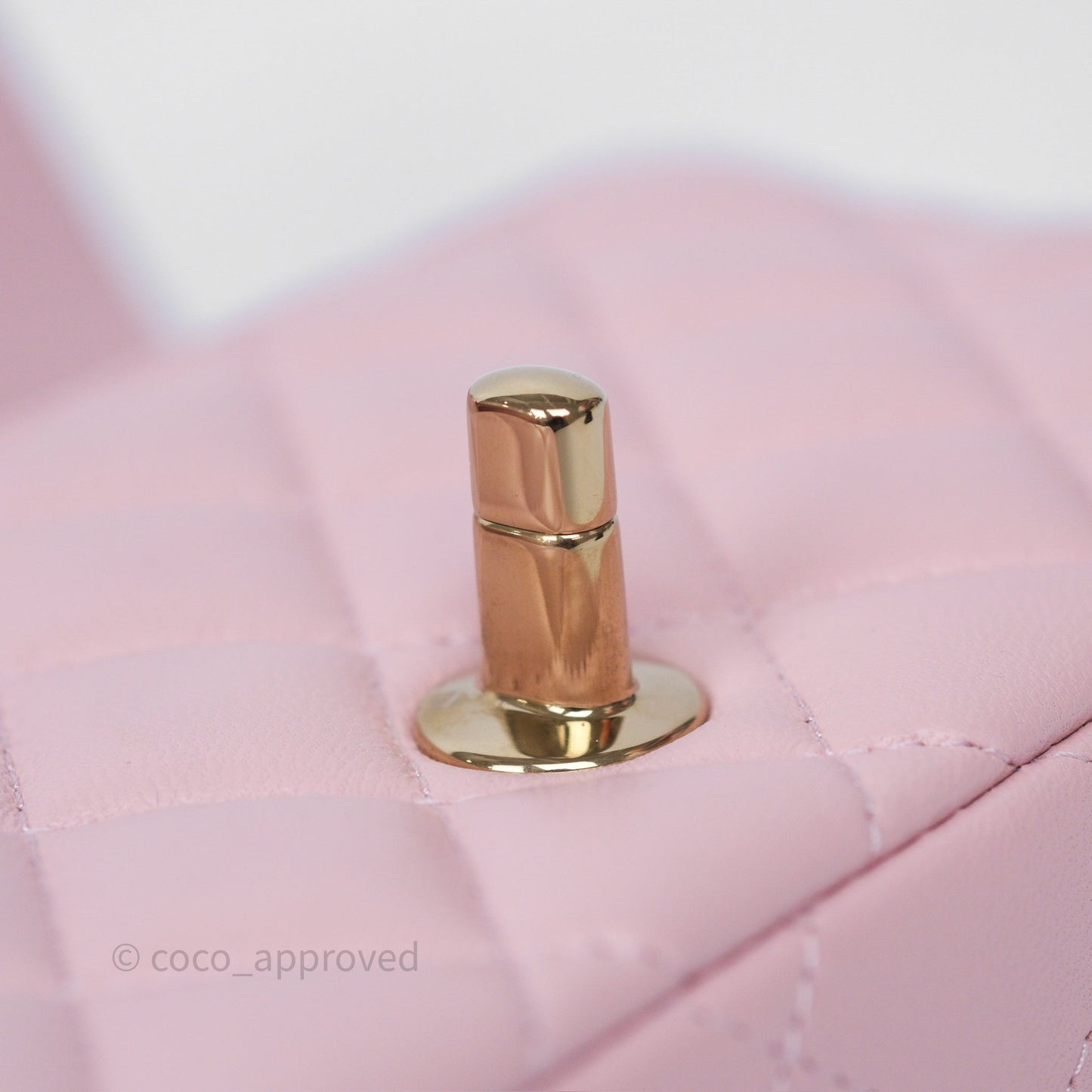 Chanel Quilted Extra Mini Rectangular Flap Pink Lambskin Gold Hardware