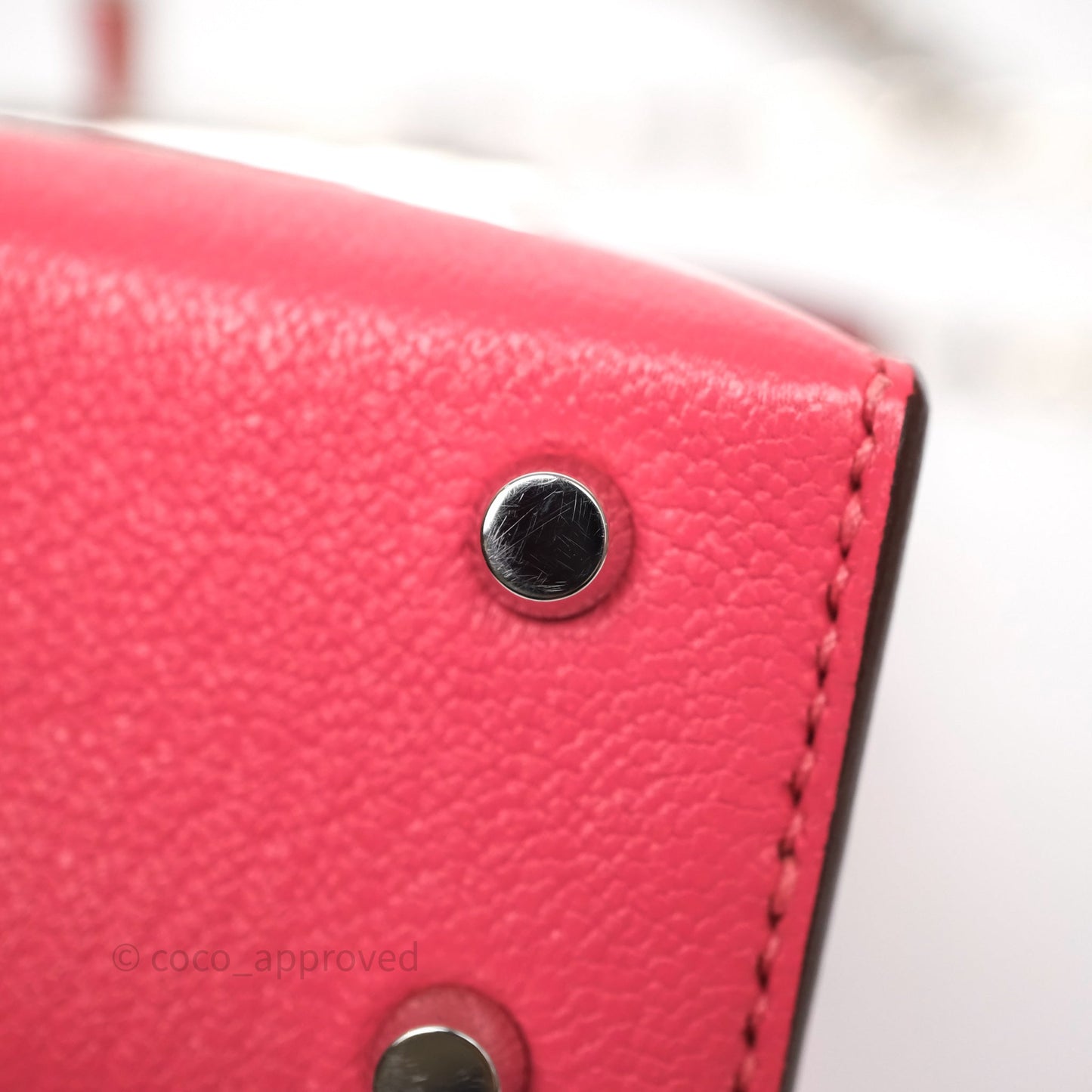 Hermès Mini Verrou Chaine Bag Rose Lipstick U5 Chevre Mysore Palladium Hardware