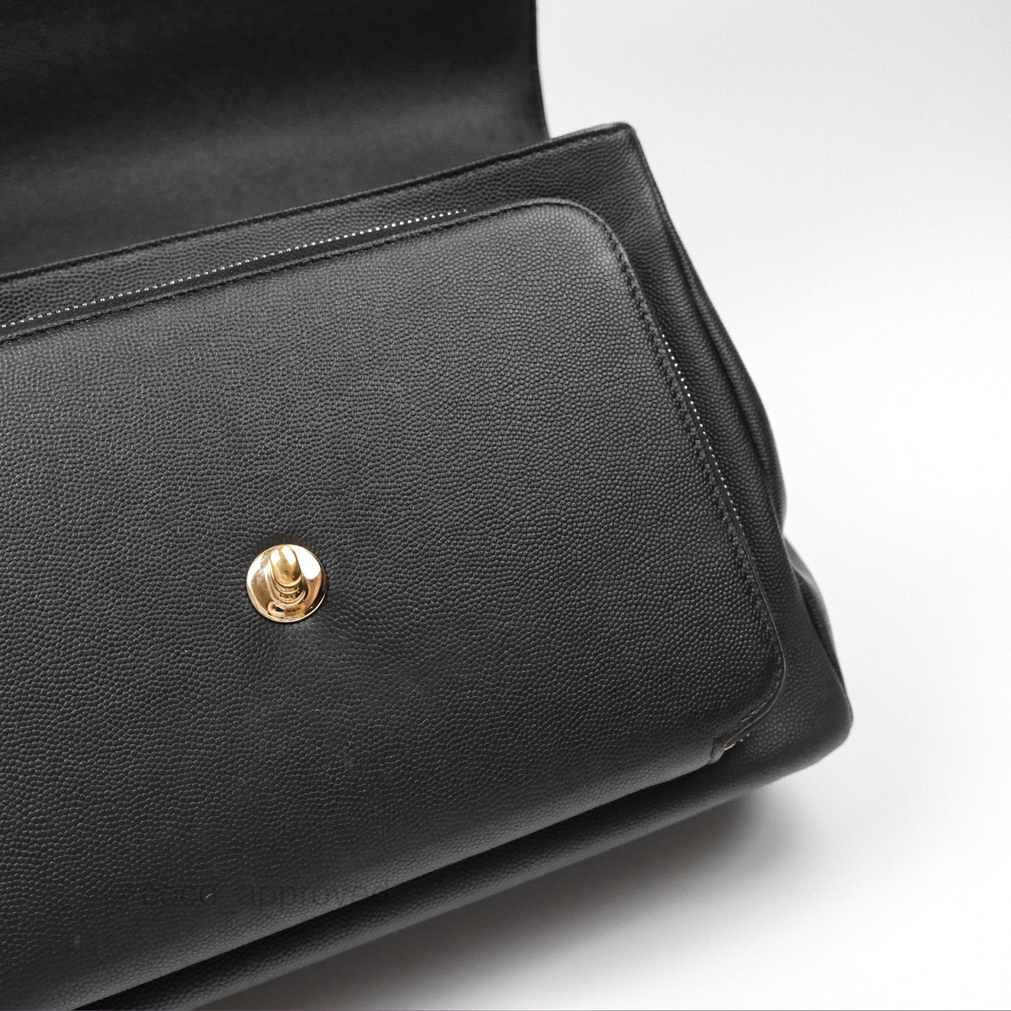 Chanel Quilted Large Business Affinity Flap Black Caviar Gold Hardware